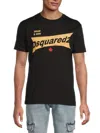 Dsquared2 Men's Varsity Logo Cotton T-shirt In Black