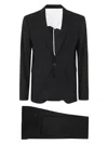 Dsquared2 Suit With Chest Pocket And Notched Lapels In Black