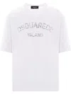 Dsquared2 Men White Cotton T-shirt In White