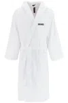 Dsquared2 Logo-detail Hooded Bathrobe In White