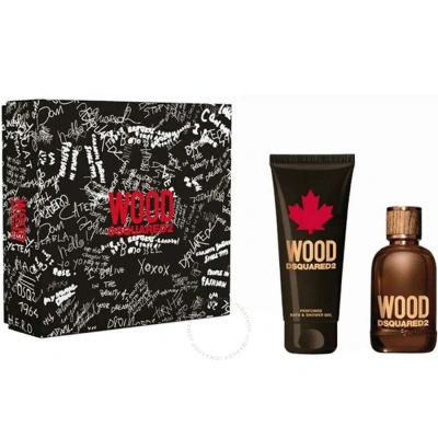 Dsquared2 Men's Wood 2pc Gift Set Fragrances 8011003873807 In Violet / White