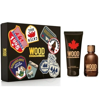Dsquared2 Men's Wood Pour Homme Gift Set Fragrances 8011003862726 In Violet / White