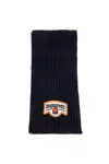 Dsquared2 Men's "wool Ribbed Scarf For A In Blue