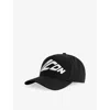 Dsquared2 Mens  Logo-patch Cotton Cap In Black/white