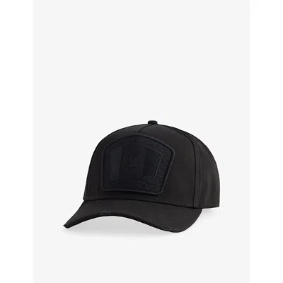 Dsquared2 Mens Nero/ Nero Canadian Flag-embroidered Cotton-canvas Baseball Cap