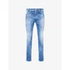 Dsquared2 Stylish Trousers Five-pocket Design In Navy Blue