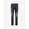 Dsquared2 Mens Black Cool Guy Washed-effect Denim Jeans In Black