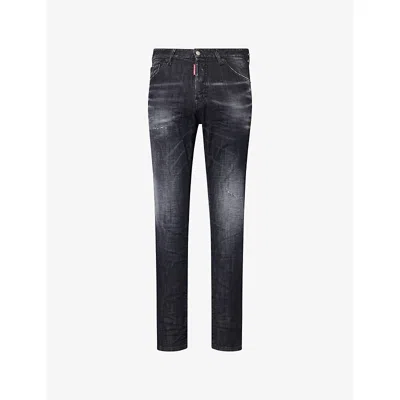Dsquared2 Mens Black Cool Guy Washed-effect Denim Jeans