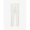 Dsquared2 Mens Off-white Icon Ice London Bro Straight-leg Regular-fit Denim Jeans In Off-white