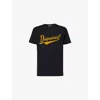 Dsquared2 Black T-shirt With Logo Print On The Front In Black