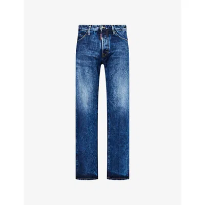 Dsquared2 Mens  Sexy 70's Straight-leg Denim Jeans In Blue