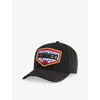 Dsquared2 Mens Nero Canadian Flag Brand-appliqué Cotton Baseball Cap