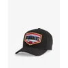 Dsquared2 Mens Nero Logo-patch Cotton-twill Cap