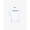 Dsquared2 Mens White Heritage 95 Text-print Cotton T-shirt Xl In White