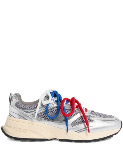 Dsquared2 Mesh Panel Sprinter Sneakers In Multi