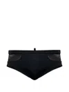 Dsquared2 Mesh Panel Swim Briefs In Black