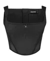 Dsquared2 Mesh-panels Corset Top In Black
