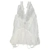 Dsquared2 Mesh Silk Mini Dress In White
