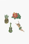 Dsquared2 Metal Aloha Sprint Brooches Set