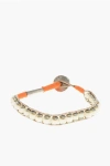 Dsquared2 Metal And Cotton Bracelet In Gold