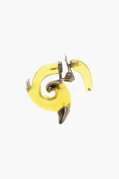Dsquared2 Metal And Resin Flames Single Earring