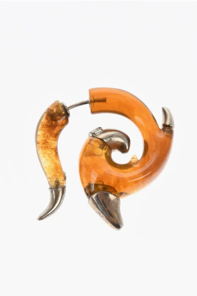Dsquared2 Metal And Resin Flames Single Earring Grösse Unica