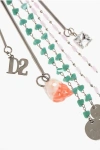 Dsquared2 Metal And Resin Long Necklace With Charms