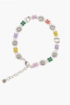 Dsquared2 Metal Anklet Embellished With Charms And Crystals Grösse Unica