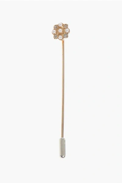 Dsquared2 Metal D2 Classic Tie Pin With Rhinestone Detail