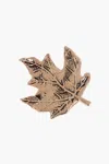 Dsquared2 Metal D2 Leaf Pin With Iconic Motif