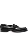 Dsquared2 Man Loafers Black Size 11 Soft Leather In Schwarz
