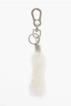 Dsquared2 Metal Keyring With Real Fur Pendant