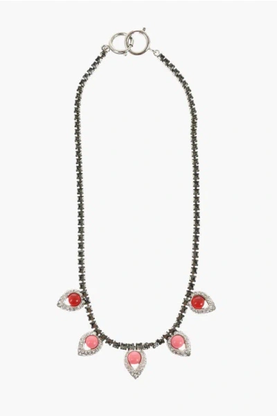 Dsquared2 Metal Pant's Chain Embellished With Rhinestones Grösse Unica