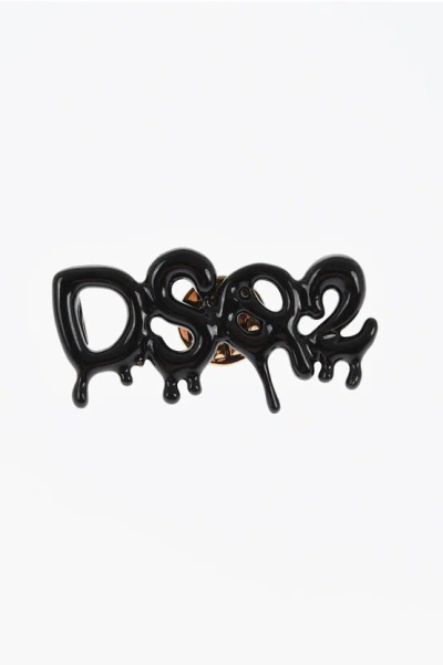 Dsquared2 Metal Pin With Enamelled Logo Grösse Unica
