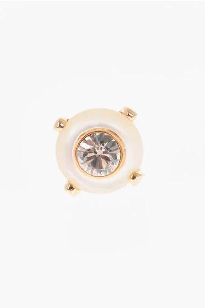 Dsquared2 Metal Pin With Resin Detail And Central Crystal Grösse Unica