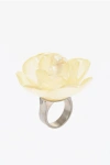 Dsquared2 Metal Ring With Rose-shaped Design Grösse M