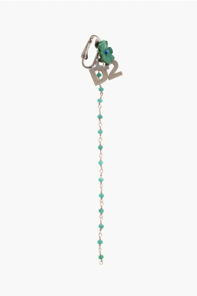 Dsquared2 Metal Sparkling Evening Clip-on Single Earring With Beads