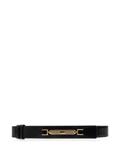 Dsquared2 Metal-bar Belt In Black
