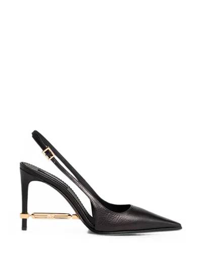 Dsquared2 메탈 바 슬링백 펌프스 In Black