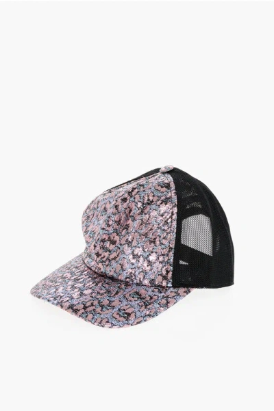 Dsquared2 Metallic Effect Animal Patterned Trucker Cap