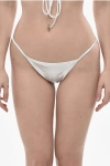 Dsquared2 Metallic-effect Bikini Brief In Silver