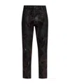 Dsquared2 Metallic-effect Trousers In Black