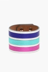 Dsquared2 Metallic Leather Band Bracelet