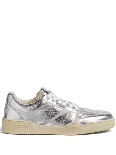 Dsquared2 Metallic Leather Sneakers