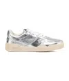 Dsquared2 Metallic Leather Sneakers In Metallic
