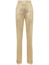 Dsquared2 Hose In Metallic-optik In Gold