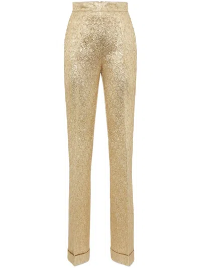 Dsquared2 Hose In Metallic-optik In Gold
