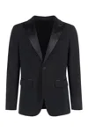 Dsquared2 Miami Virgin Wool Two-pieces Suit With Satin Lapels In Black