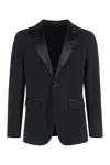 Dsquared2 Miami Virgin Wool Two-pieces Suit With Satin Lapels In Black