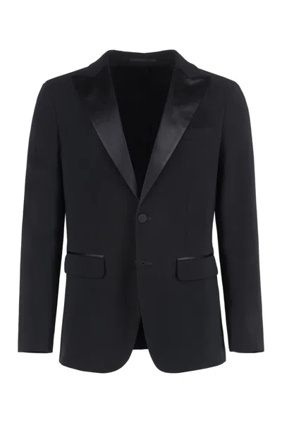 DSQUARED2 DSQUARED2 MIAMI VIRGIN WOOL TWO-PIECES SUIT WITH SATIN LAPELS